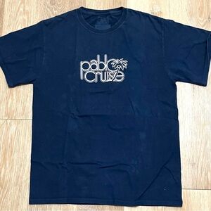 Pablo Cruise Vintage Logo Navy Blue short sleeve Band T Shirt  Size medium
